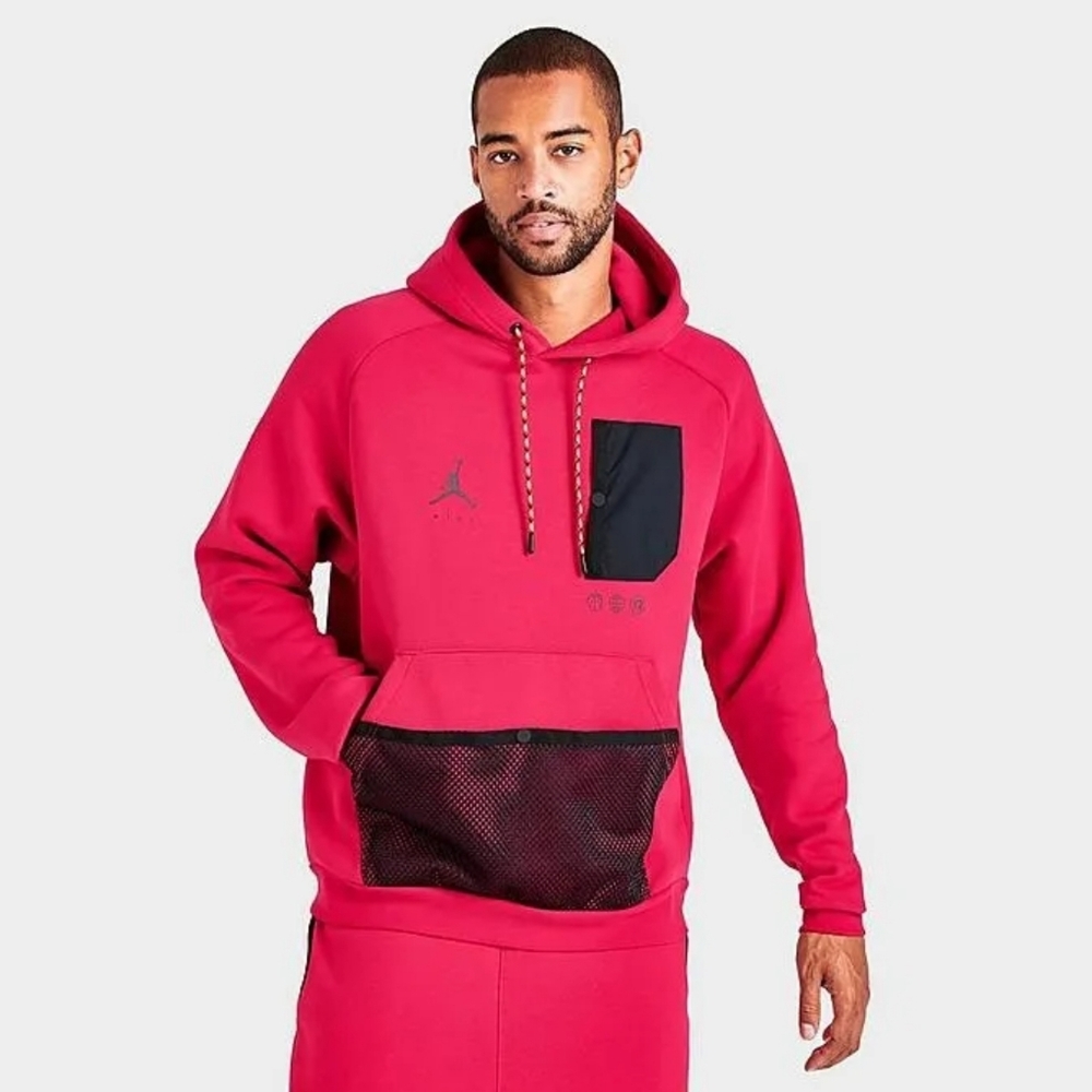 Air Jordan Hoodie Mens Size 2XL Jumpman Statement Pullover Fleece Red